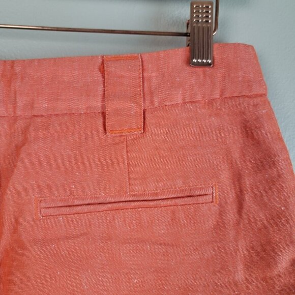 Anthropologie 6 Linen Blend Patch Pocket Midi Shorts Daughters of the Liberation - Picture 7 of 11